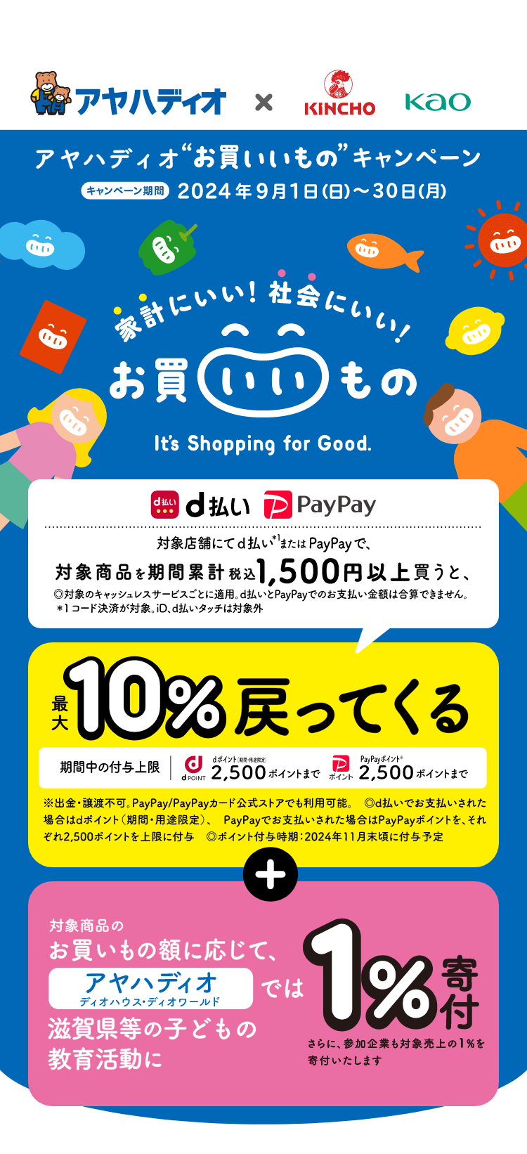 家計にいい！社会にいい！お買いいもの It's Shopping for Good.